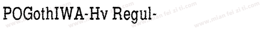 POGothIWA-Hv Regul字体转换